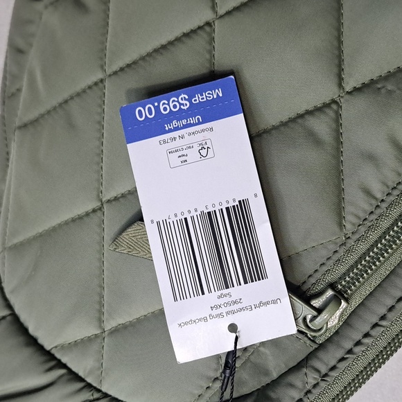 Vera Bradley Quilted Sling Bag in Olive Green - Picture 6 of 11